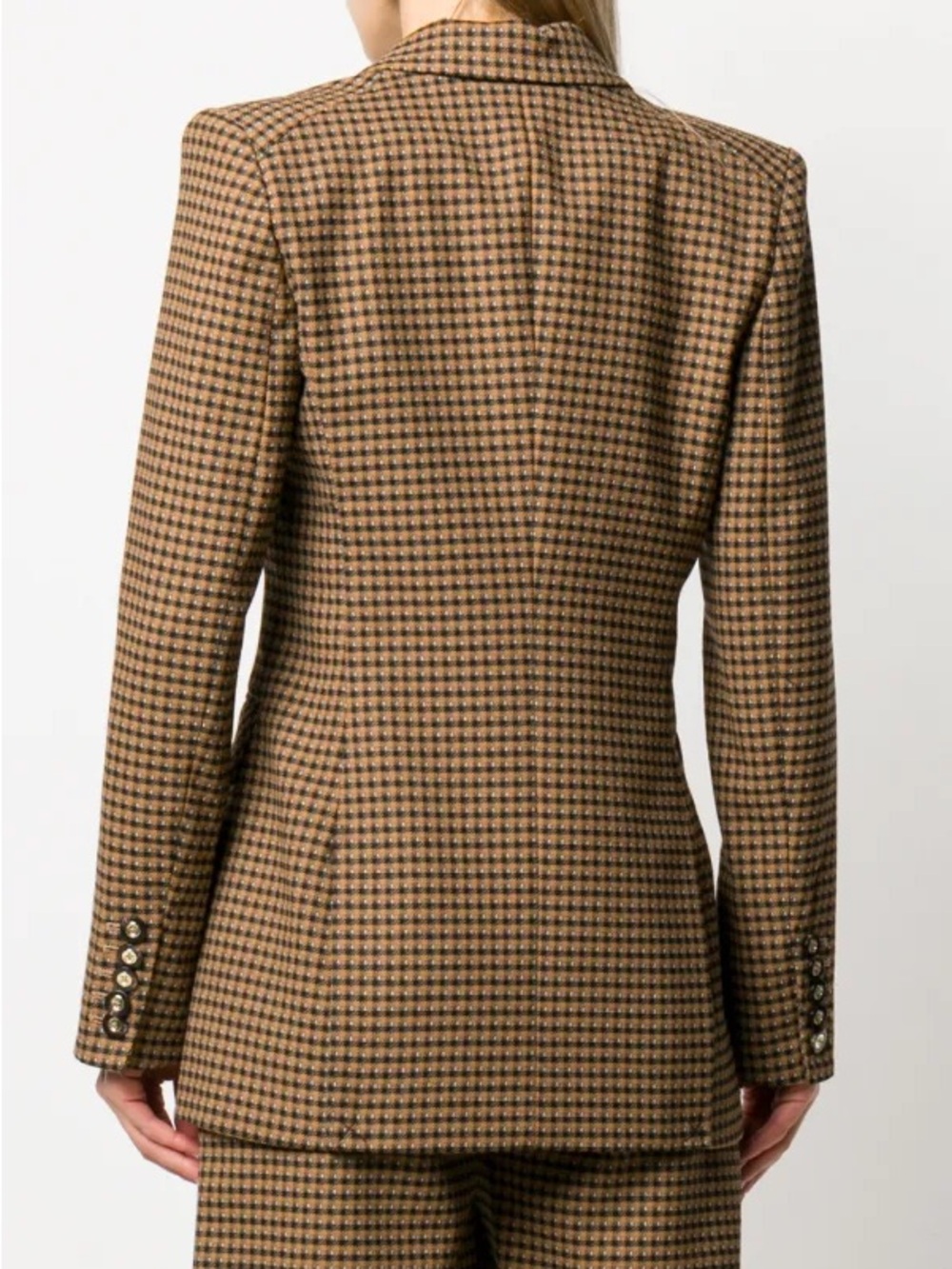 Veronica Beard Dickey Plaid Double-Breasted Fortuna Blazer Jacket - Picture 4 of 9